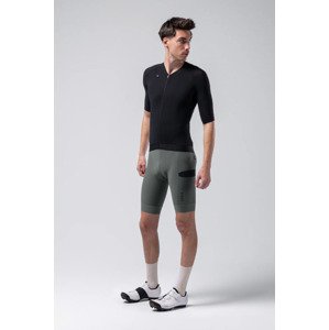 GOBIK Cyklistický dres s krátkým rukávem - CX SOLID - černá M
