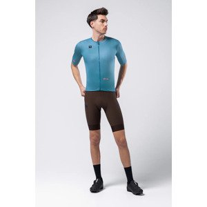GOBIK Cyklistický dres s krátkým rukávem - STARK - světle modrá L