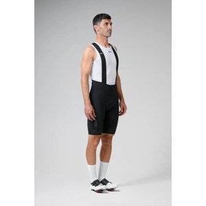 GOBIK Cyklistické kalhoty krátké s laclem - MATT COMPACT 2.0 - černá XL