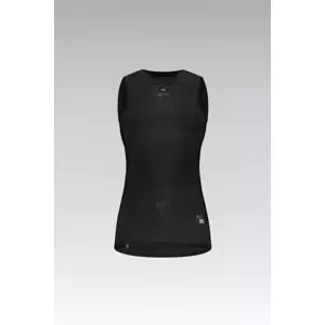 GOBIK Cyklistické triko bez rukávů - SECOND SKIN W - černá XL