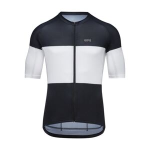 GORE Cyklistický dres s krátkým rukávem - SPIRIT STRIPES - černá/bílá