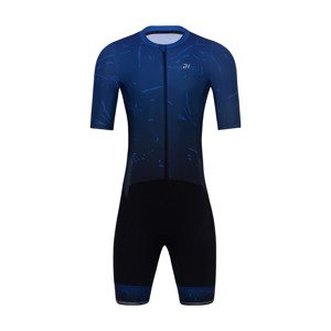 HOLOKOLO Cyklistická kombinéza - TEMPO - modrá/černá 2XL