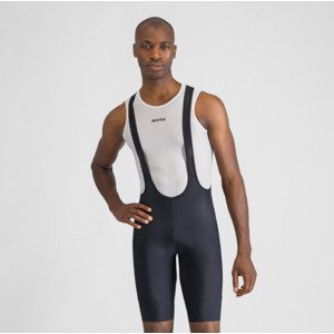 SPORTFUL Cyklistické kalhoty krátké s laclem - PULSE - černá 2XL