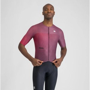 SPORTFUL Cyklistický dres s krátkým rukávem - LIGHT - fialová/bordó 3XL