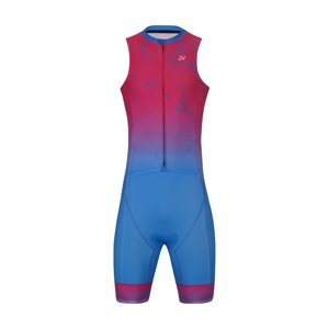 HOLOKOLO Cyklistická kombinéza - SNIPP - růžová/tyrkysová 6XL