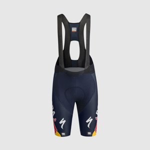 SPORTFUL Cyklistické kalhoty krátké s laclem - REDBULL BORA HANSGRO - modrá S