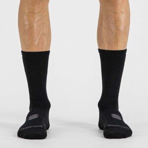 SPORTFUL Cyklistické ponožky klasické - MERINO WOOL 18 - černá M-L
