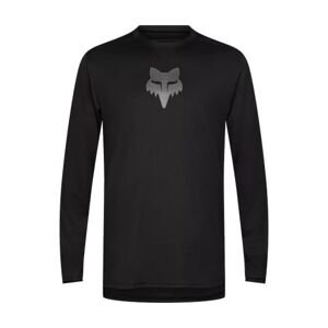 FOX Cyklistický dres s dlouhým rukávem letní - RANGER LS HEAD - černá M
