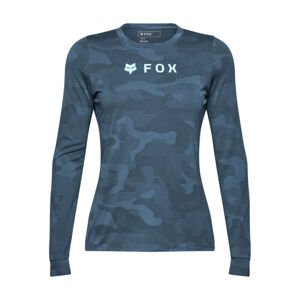 FOX Cyklistické triko s dlouhým rukávem - W RANGER TRU DRI - modrá M