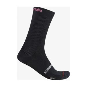 CASTELLI Cyklistické ponožky klasické - GIRO D'ITALIA 18 - černá L-XL