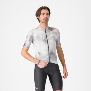 CASTELLI Cyklistický dres s krátkým rukávem - GIRO ESPRESSO - šedá XL