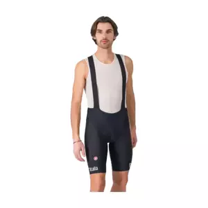 CASTELLI Cyklistické kalhoty krátké s laclem - GIRO COMPETIZIONE 2 - černá 3XL