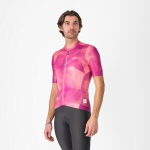 CASTELLI Cyklistický dres s krátkým rukávem - GIRO ESPRESSO - růžová XL