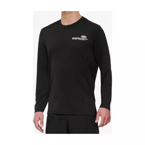 100% SPEEDLAB Cyklistický dres s dlouhým rukávem letní - AIRMATIC LONG SLEEVE - černá M