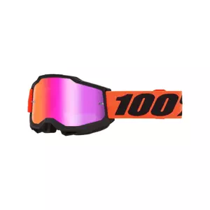 100% SPEEDLAB Cyklistické brýle - ACCURI 2 - červená/černá
