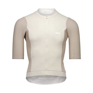 POC Cyklistický dres s krátkým rukávem - CADENCE - bílá/šedá