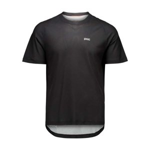 POC Cyklistický dres s krátkým rukávem - MOTION AIR S/S - černá XS