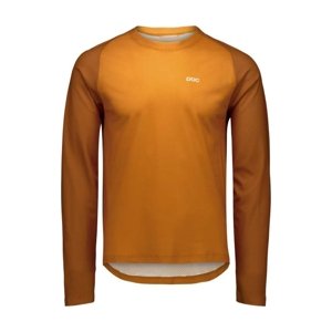 POC Cyklistický dres s dlouhým rukávem letní - MOTION AIR L/S - hnědá L