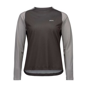 POC Cyklistický dres s dlouhým rukávem letní - MOTION AIR L/S - šedá S