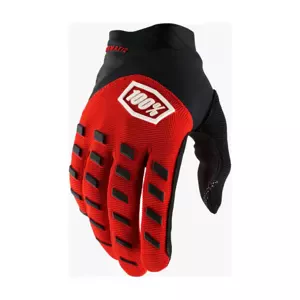 100% SPEEDLAB Cyklistické rukavice dlouhoprsté - AIRMATIC - červená/černá 2XL