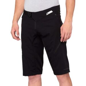 100% SPEEDLAB Cyklistické kalhoty krátké bez laclu - AIRMATIC SHORTS - černá XL