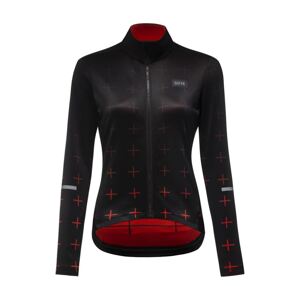 GORE Cyklistický dres s dlouhým rukávem zimní - PROGRESS THERMO WMN - oranžová/červená