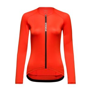 GORE Cyklistický dres s dlouhým rukávem zimní - SPINSHIFT - červená