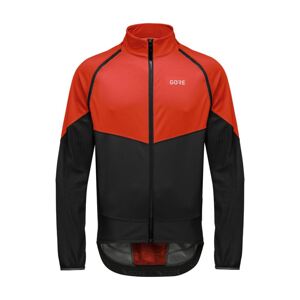 GORE Cyklistická větruodolná bunda - PHANTOM - oranžová/červená 2XL