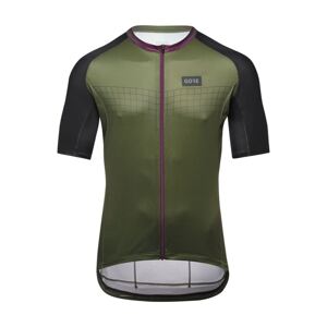 GORE Cyklistický dres s krátkým rukávem - GRID FADE 2.0 - zelená/fialová