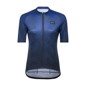 GORE Cyklistický dres s krátkým rukávem - RAIN CAMO WMN - modrá