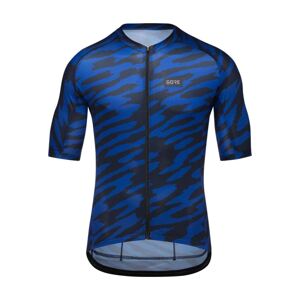 GORE Cyklistický dres s krátkým rukávem - SPIRIT ORGANIC - modrá/černá