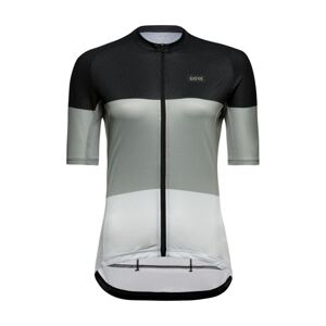 GORE Cyklistický dres s krátkým rukávem - SPIRIT STRIPES - černá/šedá