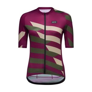 GORE Cyklistický dres s krátkým rukávem - SIGNAL CHAOS - fialová/šedá