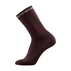GORE Cyklistické ponožky klasické - ESSENTIAL - hnědá 41-43