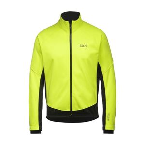 GORE Cyklistická zateplená bunda - C5 GTX I THERMO - žlutá/černá