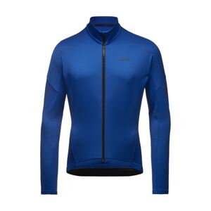 GORE Cyklistický dres s dlouhým rukávem zimní - C3 THERMO - modrá