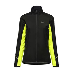 GORE Cyklistická větruodolná bunda - R3 PARTIAL GTX - černá/žlutá