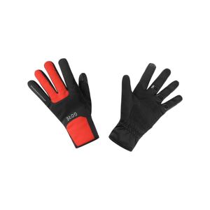 GORE Cyklistické rukavice dlouhoprsté - M GWS THERMO - červená/černá