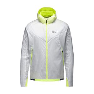 GORE Cyklistická větruodolná bunda - R5 GTX INFINIUM™ - bílá/žlutá 2XL