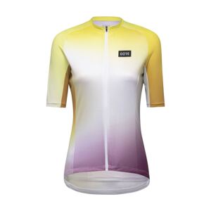 GORE Cyklistický dres s krátkým rukávem - CLOUD WMN - žlutá/vícebarevná