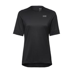GORE Cyklistický dres s krátkým rukávem - TRAILKPR WMN - černá