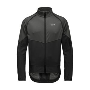 GORE Cyklistická větruodolná bunda - PHANTOM - šedá/černá 3XL