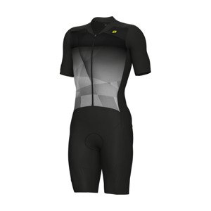 ALÉ Cyklistická kombinéza - WATT 3.6 R-EV1 - bílá/šedá/černá