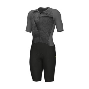 ALÉ Cyklistická kombinéza - BEYOND TRIATHLON - šedá/černá S
