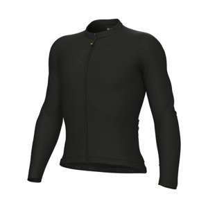 ALÉ Cyklistický dres s dlouhým rukávem letní - COLOR BLOCK PRAGMA - černá 2XL