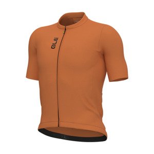 ALÉ Cyklistický dres s krátkým rukávem - COLOR BLOCK PRAGMA - oranžová 2XS