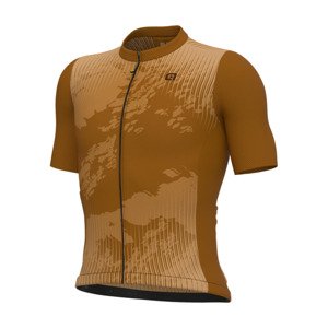 ALÉ Cyklistický dres s krátkým rukávem - KRAKATOA OFF ROAD-GRAVEL - hnědá 4XL
