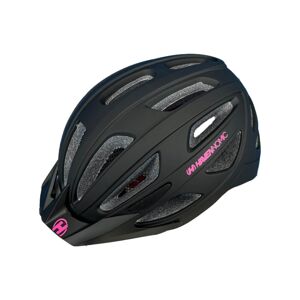 HAVEN Cyklistická přilba - NOMIC - černá/růžová (55-58 cm)