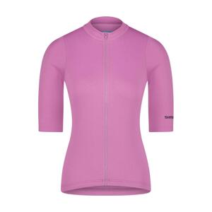 SHIMANO Cyklistický dres s krátkým rukávem - ELEMENTO - fialová M