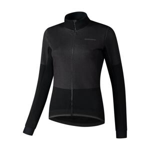 SHIMANO Cyklistická větruodolná bunda - KAEDE WIND - černá L